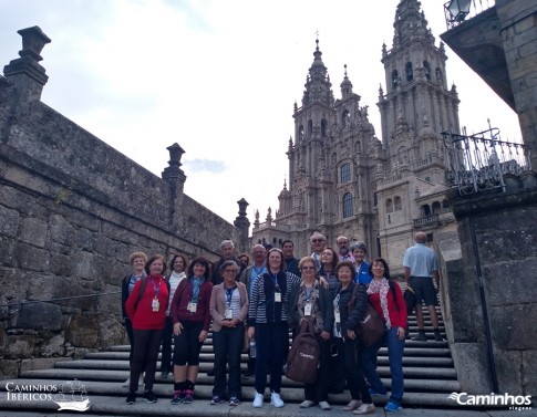 Família Caminhos em Santiago de Compostela, Espanha