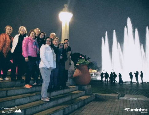 Família Caminhos no Parque de La Reserva, Lima, Peru