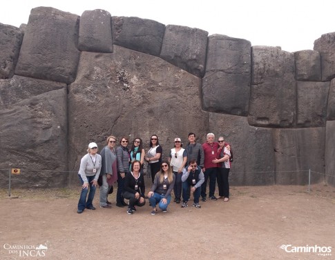 Família Caminhos em Sacsayhuaman, Cusco, Peru