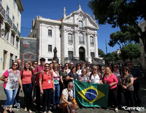 Família Caminhos na Igreja de Santo Antônio, Lisboa, Portugal