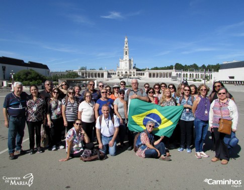 Família Caminhos no Santuário de Fátima, Portugal