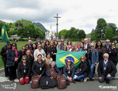 Família Caminhos no Santuário de Lourdes, França