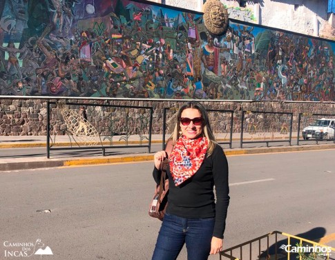 Mural da história de Cusco, Peru