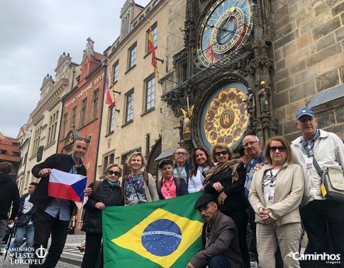 Família Caminhos no Relógio Astronômico, Praga, República Tchéquia