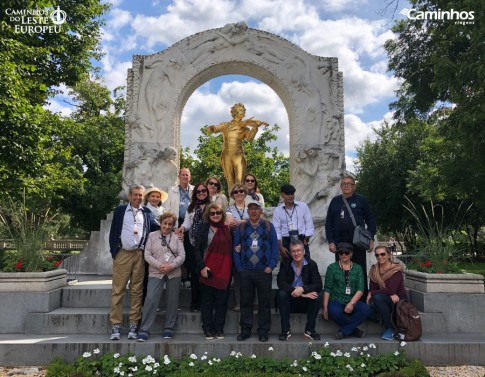 Família Caminhos no Standpark, Viena, Áustria