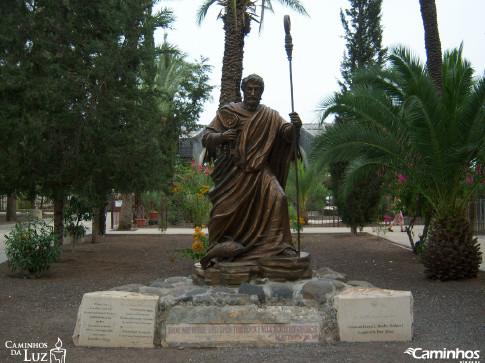 Estátua de São Pedro, Cafarnaum, Israel