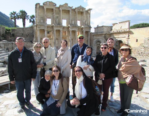 Família Caminhos em Éfeso, Turquia