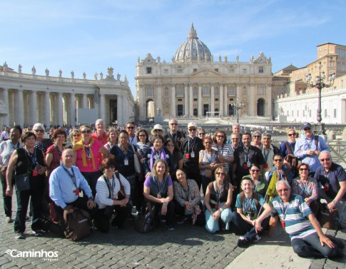 Família Caminhos na Basílica de São Pedro, Cidade do Vaticano