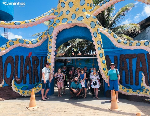 Família Caminhos no Aquário de Natal, Rio Grande do Norte