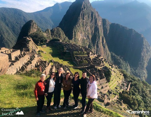 Caminheiras em Machu Picchu, Peru