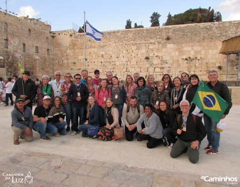 Família Caminhos no Muro das Lamentações, Jerusalém, Israel