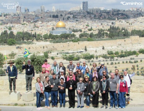 Família Caminhos no Monte das Oliveiras, Jerusalém, Israel