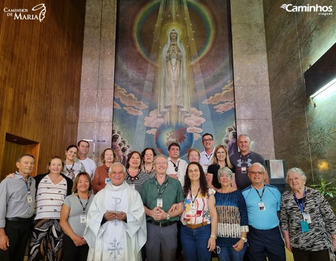 Família Caminhos no Santuário de Fátima, Portugal