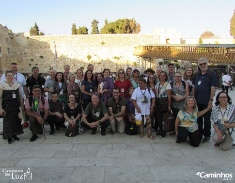 Família Caminhos no Muro das Lamentações, Jerusalém, Israel