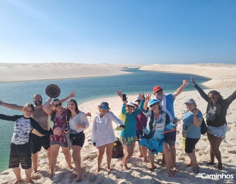 Família Caminhos no Parque Nacional dos Lençóis Maranhenses