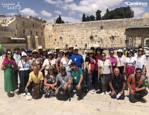 Família Caminhos no Muro das Lamentações, Jerusalém, Israel