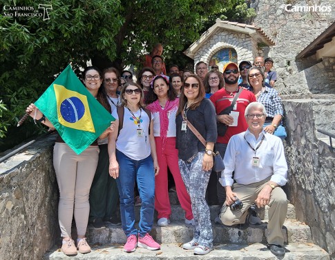 Família Caminhos em Greccio, Itália