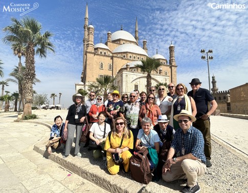 Família Caminhos na MESQUITA MUHAMMAD ALI, CAIRO, EGITO