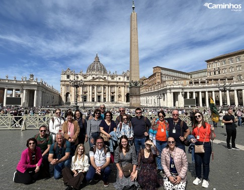 Família Caminhos na Basílica de São Pedro, Vaticano