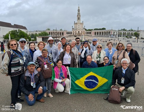 Família Caminhos no Santuário de Fátima, Portugal