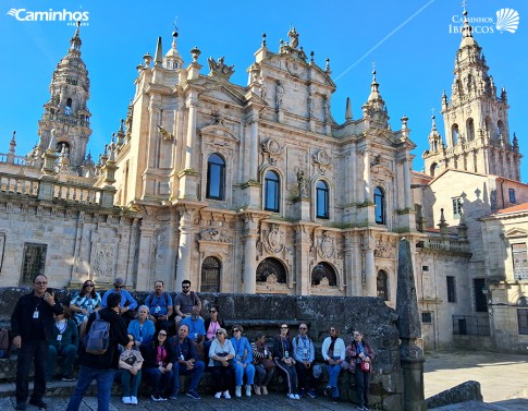 Família Caminhos em Santiago de Compostela, Espanha