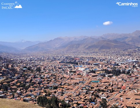 Vista de Cusco a partir de Sacsayhuaman, Peru