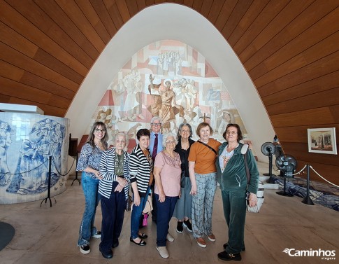 Família Caminhos no Santuário São Francisco de Assis, Belo Horizonte, Minas Gerais