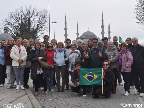 Família Caminhos em Istambul, Turquia