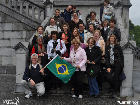 Família Caminhos no Santuário de Lourdes, França