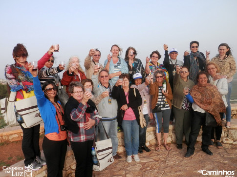 Família Caminhos no Monte do Precipício, Nazaré, Israel