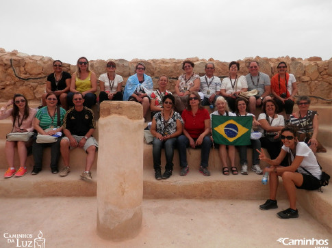 Família Caminhos em Massada, Israel