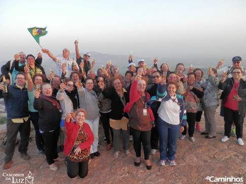 Família Caminhos no Monte do Precipício, Nazaré, Israel