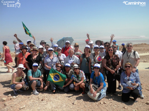 Família Caminhos em Massada, Israel