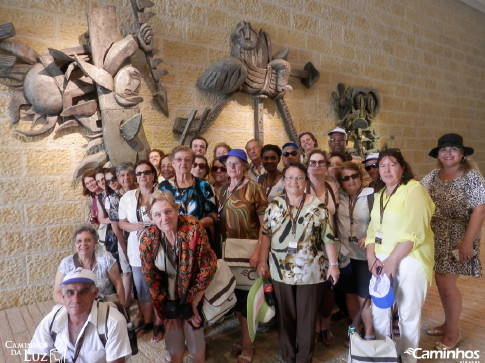 Família Caminhos no Museu do Holocausto, Jerusalém, Israel