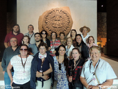 Família Caminhos no Museu Nacional de Antropologia, Cidade do México