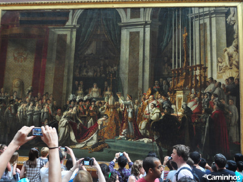 A Coroação de Napoleão Bonaparte, Museu do Louvre, Paris, França