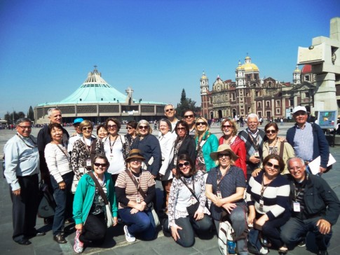 Família Caminhos no Santuário de Guadalupe