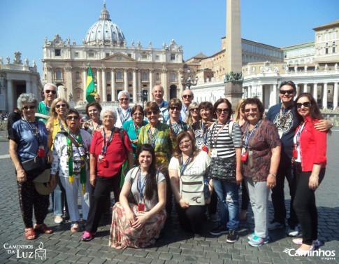 Família Caminhos na Basílica de São Pedro, Vaticano