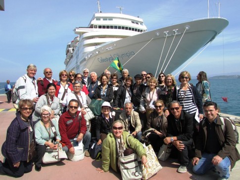 Família Caminhos no Porto de Kusadasi