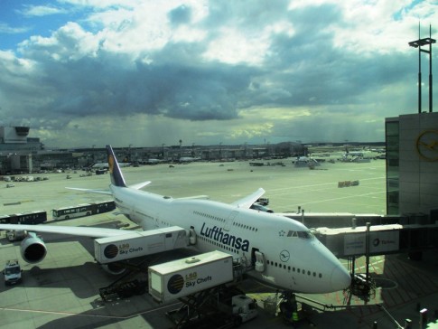 Avião que nos levou para Zurique