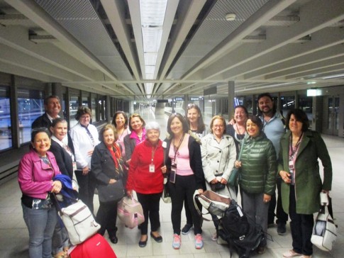 Família Caminhos no Aeroporto de Zurique