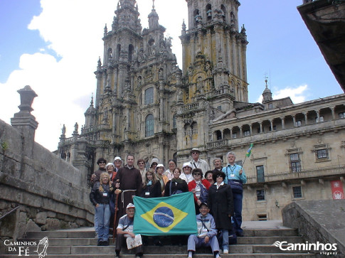 Família Caminhos em Santiago de Compostela, Espanha